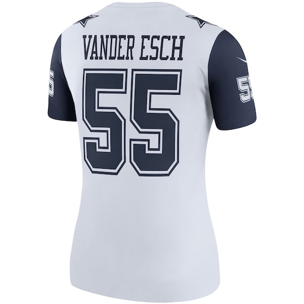Leighton Vander Esch Dallas Cowboys Nike Women's Color Rush Legend Player Jersey - White/Navy