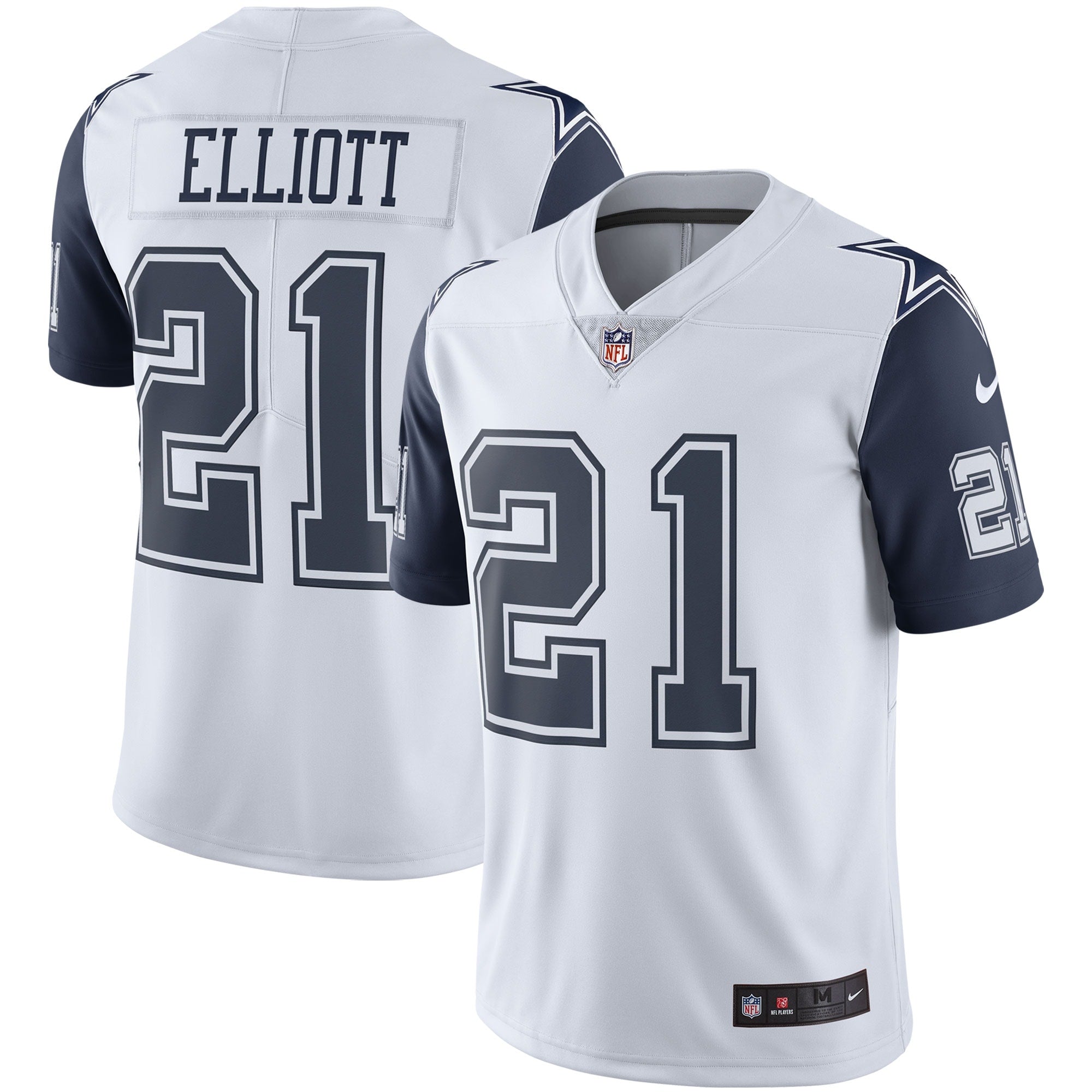 Ezekiel Elliott Dallas Cowboys Nike Vapor Limited Jersey - Navy/White