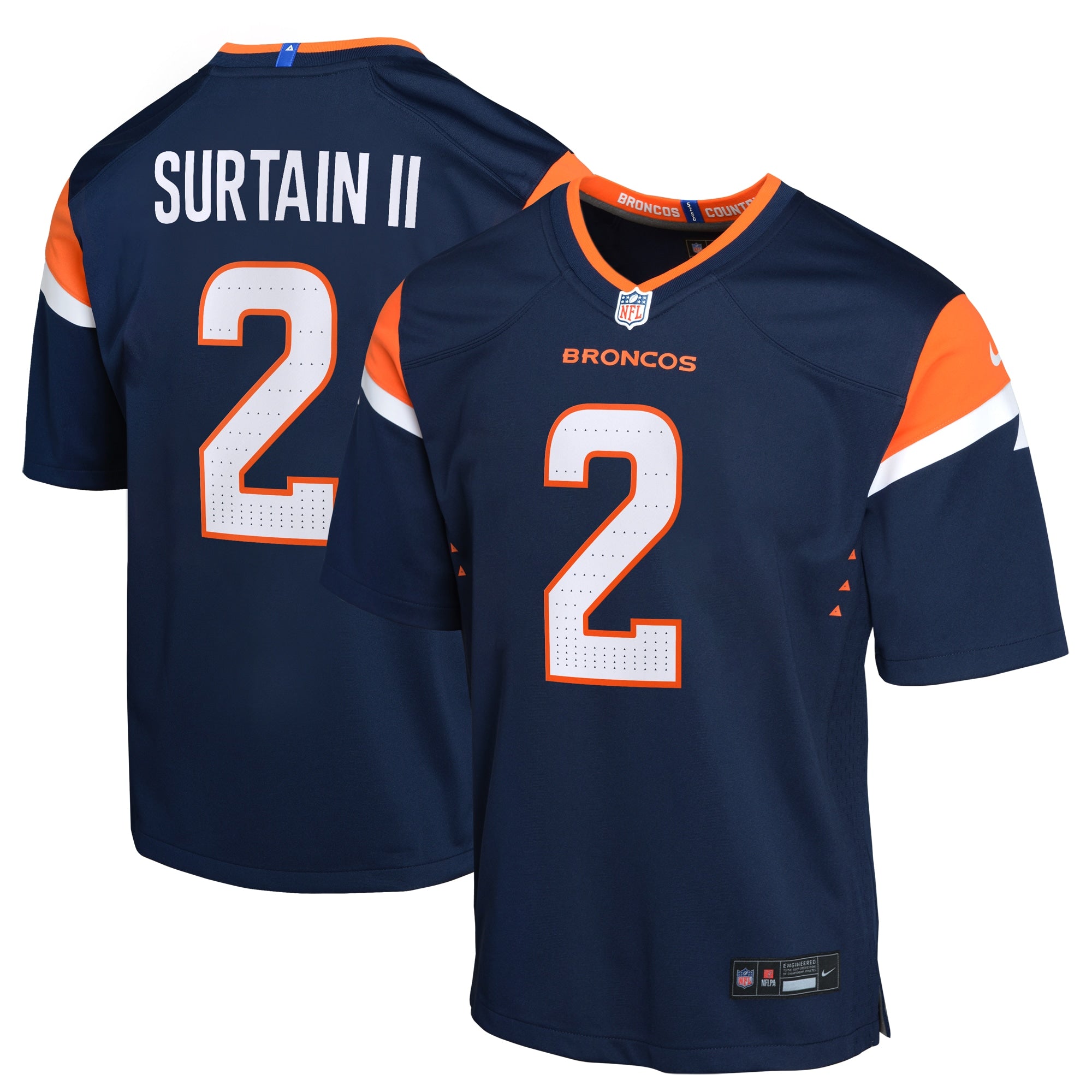 Patrick Surtain II Denver Broncos Nike Youth Game Jersey - White