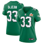 Cooper DeJean Philadelphia Eagles Nike Women's Super Bowl LIX 2nd Alternate Game Jersey - Kelly Green