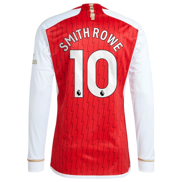 Emile Smith Rowe Arsenal adidas 2023/24 Home Replica Player Long Sleeve Jersey - Red