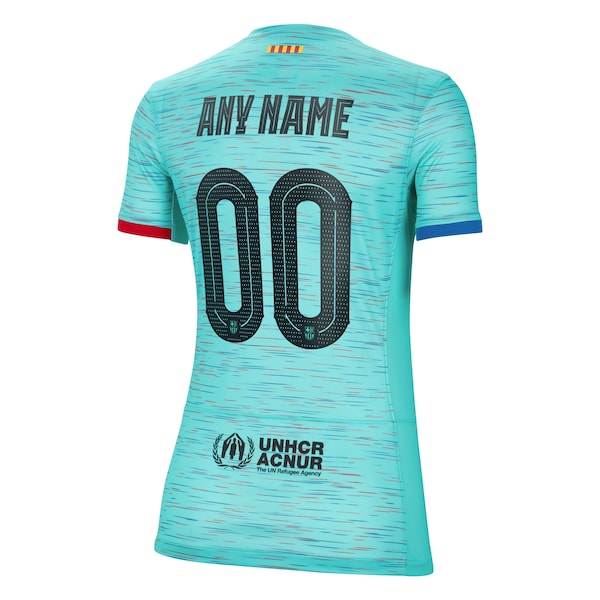 Barcelona Nike Women's 2023/24 Third Custom Replica Jersey - Aqua