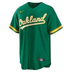 JD Davis Oakland Athletics Nike Alternate Replica Jersey - Kelly Green