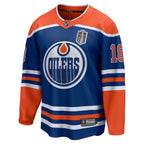 Zach Hyman Edmonton Oilers  2025 Stanley Cup Final Home Breakaway Jersey - Royal