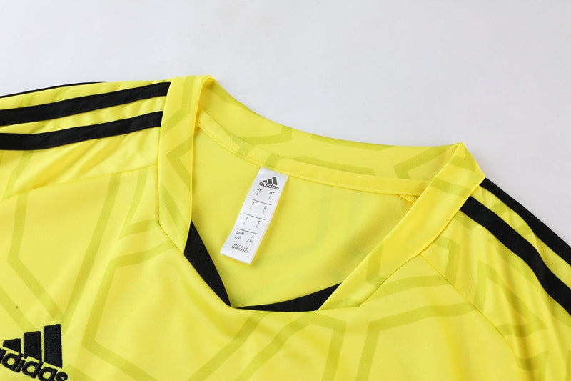 Adidas Short Sleeve Training Jersey Set - AD01- Yellow/Black