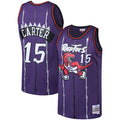 Vince Carter Toronto Raptors 1998/99 Big & Tall Hardwood Classics Swingman Jersey - Purple/White