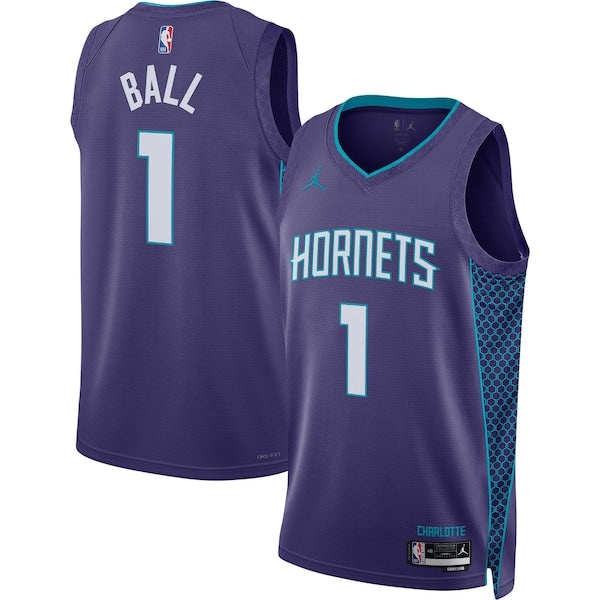 LaMelo Ball Charlotte Hornets Jordan Brand Unisex Swingman Jersey - Statement Edition - Purple