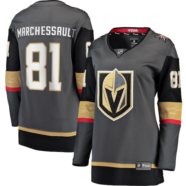 Jonathan Marchessault Vegas Golden Knights  Women's Home Breakaway Jersey - Gray