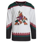 Arizona Coyotes adidas Men's Away Primegreen Authentic Blank Jersey - White
