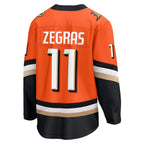 Trevor Zegras Anaheim Ducks  Home Premier Breakaway Player Jersey - Orange/Black