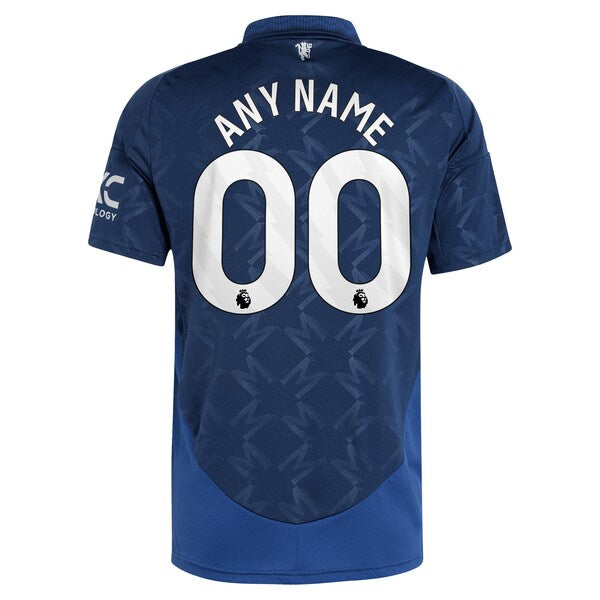 Manchester United adidas 2024/25 Away Replica Custom Jersey - Navy