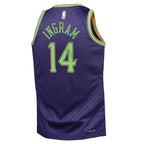 Brandon Ingram New Orleans Pelicans Nike Youth 2024/25 Swingman Player Jersey - City Edition - Purple