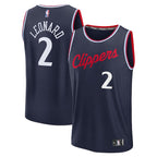 Kawhi Leonard LA Clippers  Fast Break Icon Jersey - Navy