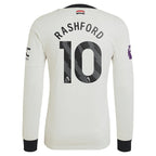 Marcus Rashford Manchester United adidas Originals  2024/25 Third Authentic Long Sleeve Jersey - Cream