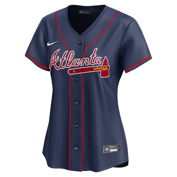 Ronald Acuña Jr. Atlanta Braves Nike Women's Alternate Limited Player Jersey – Navy
