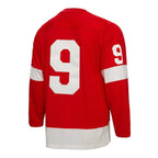 Gordie Howe Detroit Red Wings Captain Patch 1960/61 Blue Line Player Jersey - Red