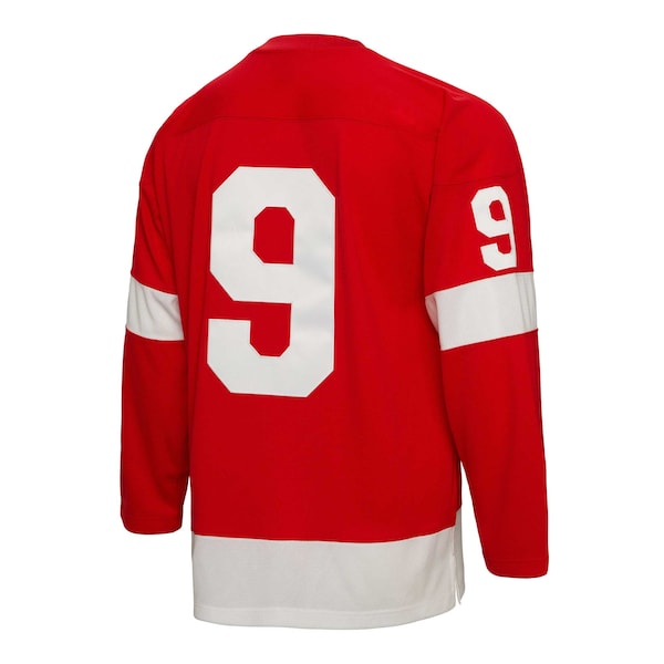 Gordie Howe Detroit Red Wings Captain Patch 1960/61 Blue Line Player Jersey - Red
