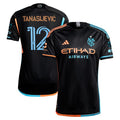 Strahinja Tanasijevic New York City FC adidas 2024 24/7 Kit Authentic Player Jersey - Black