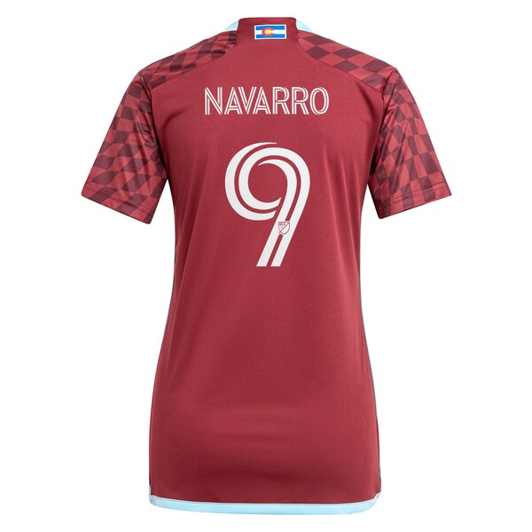 Rafael Navarro Colorado Rapids adidas Women's 2024 One Flag Kit Replica Player Jersey - Burgundy