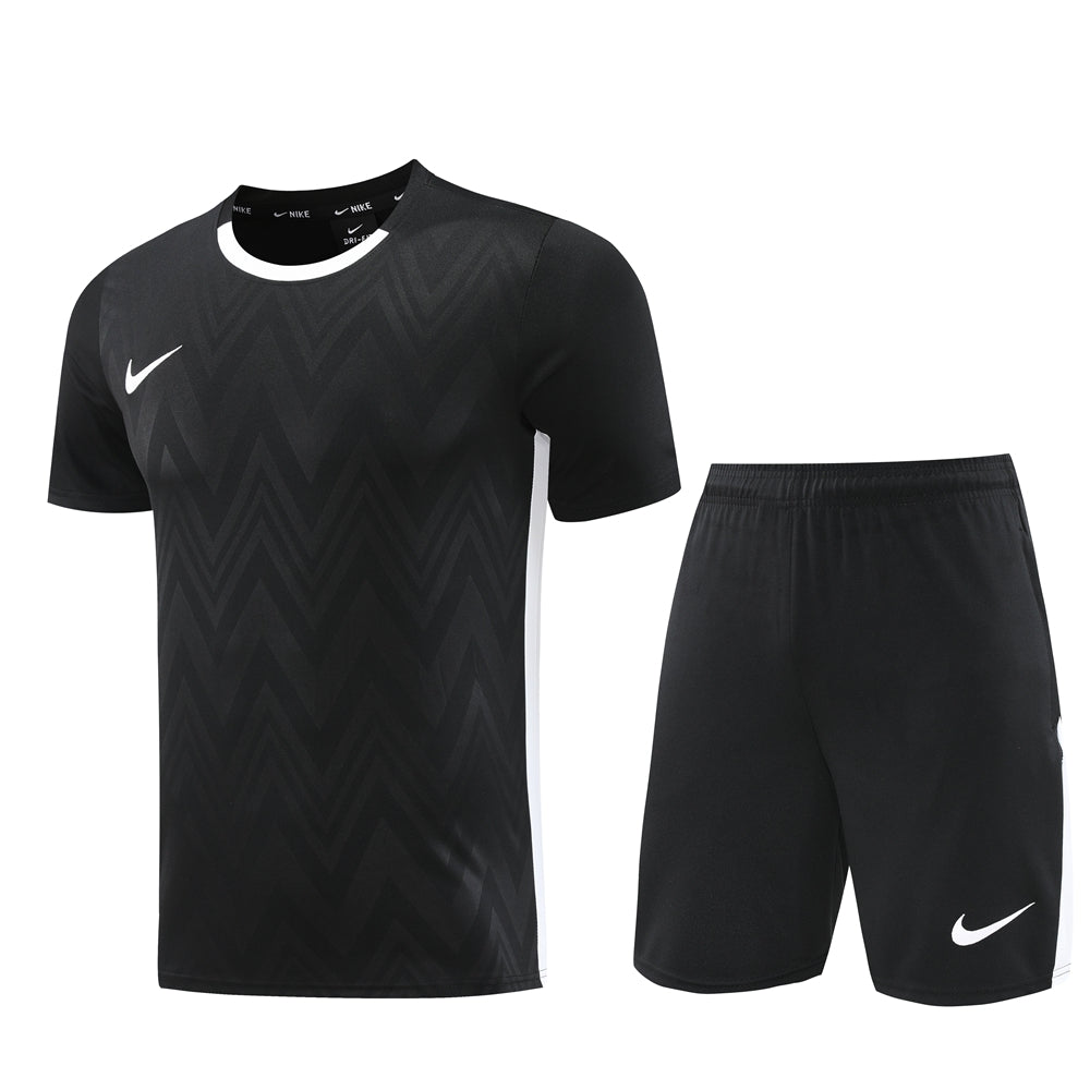 Nike Short Sleeve Training Jersey Set-ND06- Black