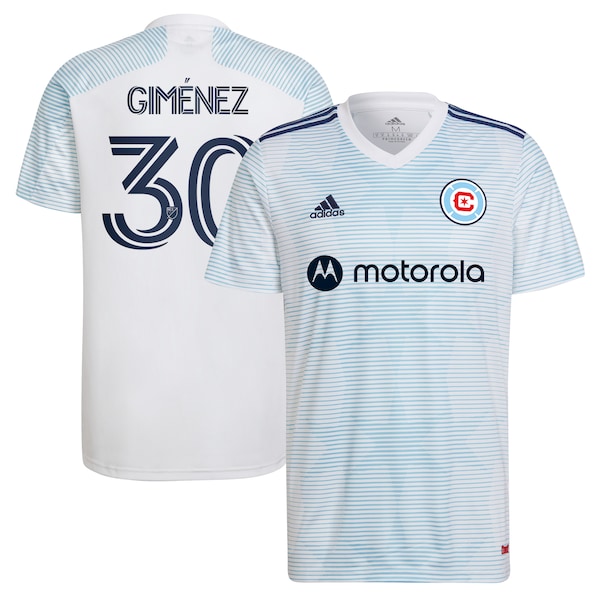 Gaston Gimenez Chicago Fire adidas 2022 Lakefront Kit Replica Player Jersey - White