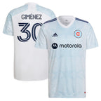 Gaston Gimenez Chicago Fire adidas 2022 Lakefront Kit Replica Player Jersey - White