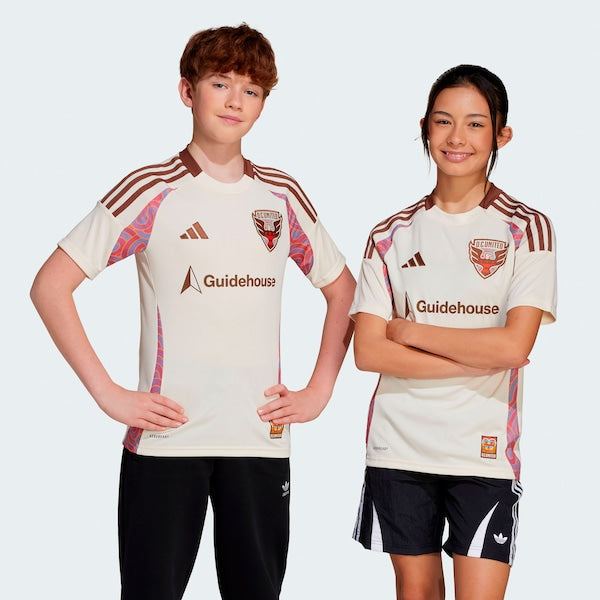 D.C. United adidas Youth 2025 The Soul Kit Replica Jersey - Natural