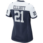 Ezekiel Elliott Dallas Cowboys Nike Women's Alternate Game Team Jersey - Navy/White