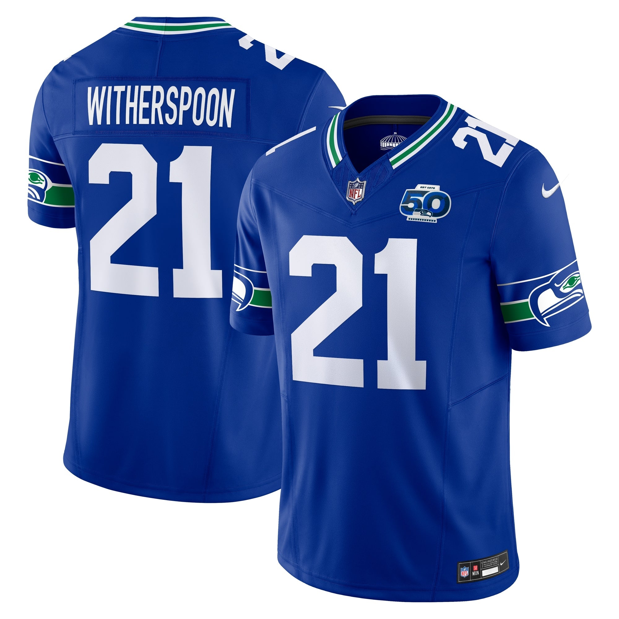 Devon Witherspoon Seattle Seahawks Nike Team 50th Season Vapor F.U.S.E. Limited Jersey - College Navy/Royal