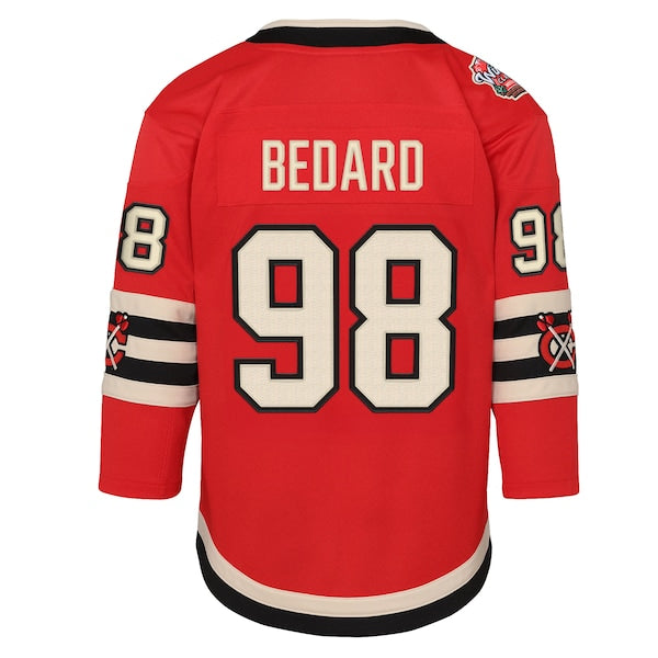 Connor Bedard Chicago Blackhawks Youth 2025 NHL Winter Classic Premier Player Jersey - Red