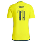 Tyler Boyd Nashville SC adidas 2024 The 615 Kit Replica Player Jersey - Yellow/Black