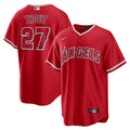 Mike Trout Los Angeles Angels Nike Alternate Replica Player Name Jersey - Red/Silver/White