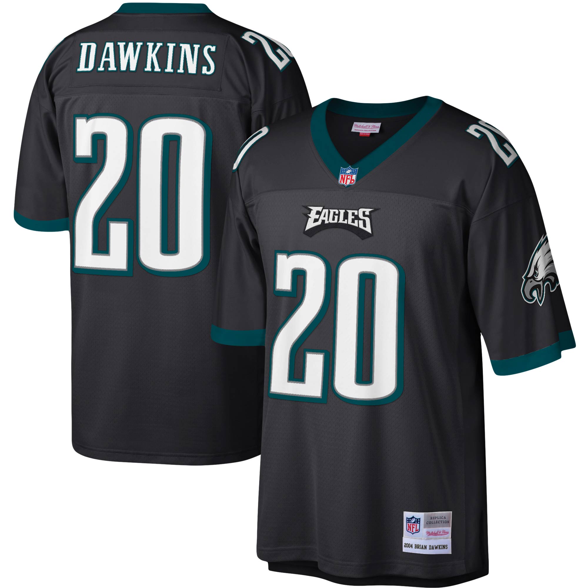 Brian Dawkins Philadelphia Eagles Legacy Replica Jersey - Green/Black