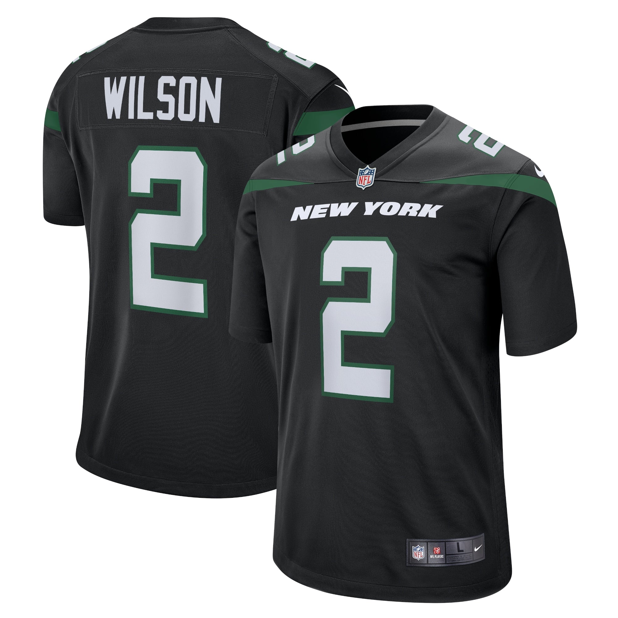 Zach Wilson New York Jets Nike White Game Jersey - White/Black/Green