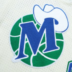 Dirk Nowitzki Dallas Mavericks Chainstitch Swingman Jersey - Cream