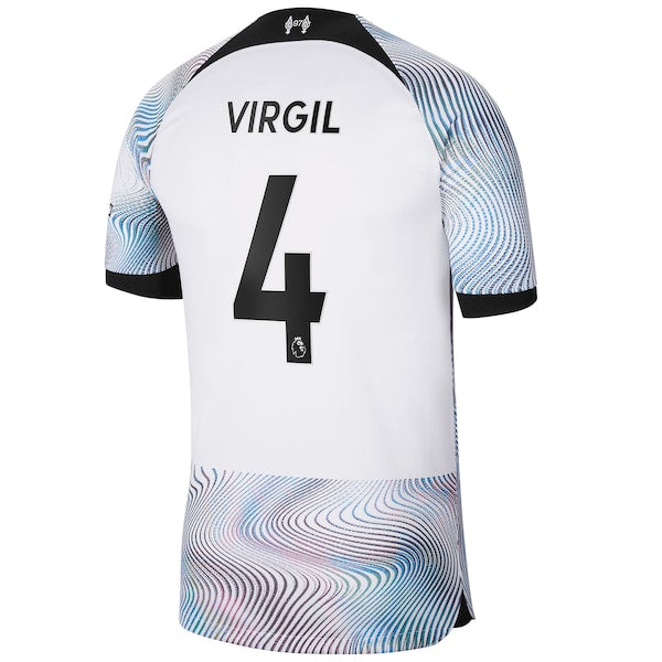 Virgil Van Dijk Liverpool Nike 2022/23 Away Breathe Stadium Replica Player Jersey - White