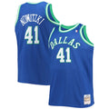 Dirk Nowitzki Dallas Mavericks Big & Tall 1998/99 Hardwood Classics Swingman Jersey - Blue