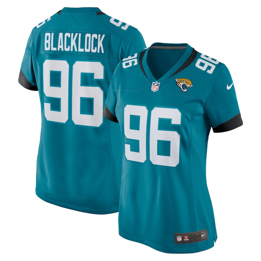Ross Blacklock Jacksonville Jaguars Nike Women's Team Game Jersey -  Teal