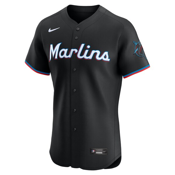 Miami Marlins Nike Alternate Elite Jersey - Black
