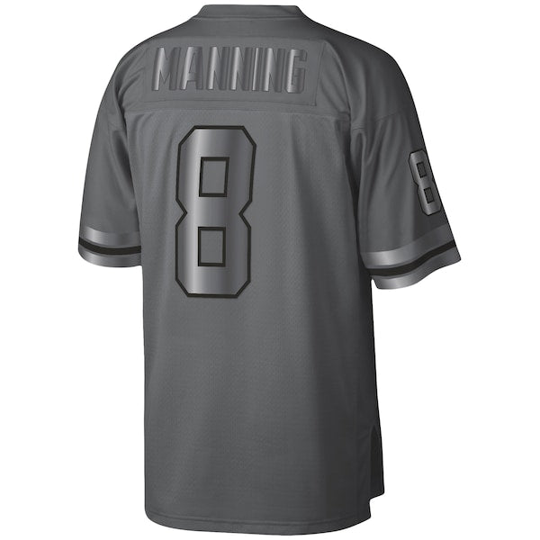 Archie Manning New Orleans Saints 1979 Retired Player Metal Legacy Jersey - Charcoal