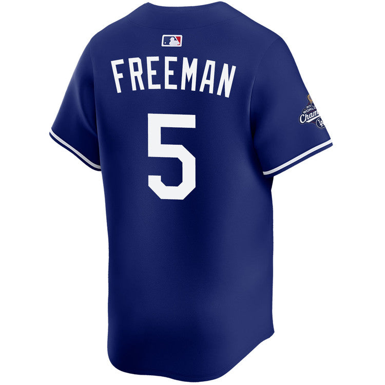 Freddie Freeman Los Angeles Dodgers Nike Youth 2025 World Series Champions Limited Jersey - Royal