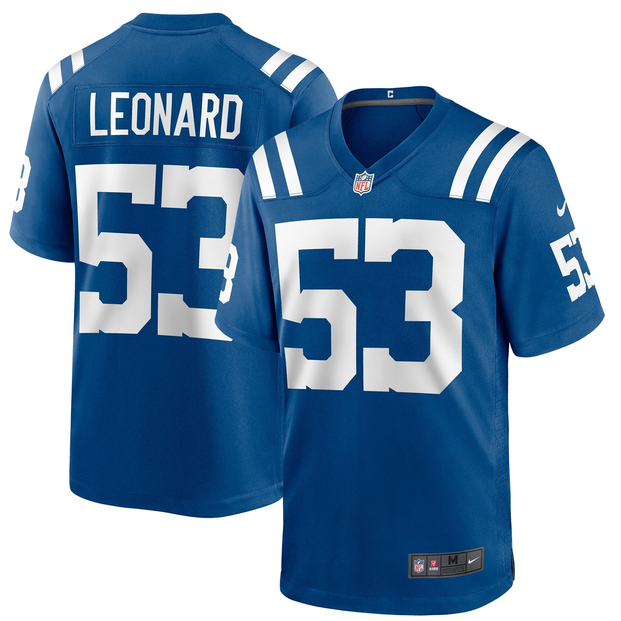 Shaquille Leonard Indianapolis Colts Nike Player Game Jersey - White/Blue
