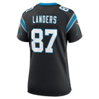 Matt Landers Carolina Panthers Nike Women's  Game Jersey -  Black