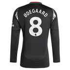Martin Odegaard Arsenal adidas 2024/25 Away Replica Long Sleeve Player Jersey - Black