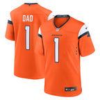 Denver Broncos Nike #1 Dad Game Jersey - Orange