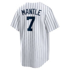 Mickey Mantle New York Yankees Nike Home Cooperstown Collection Player Jersey - White/Gray