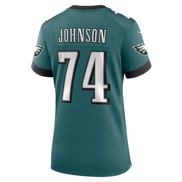 Fred Johnson Philadelphia Eagles Nike Women's Team Game Jersey - Midnight Green