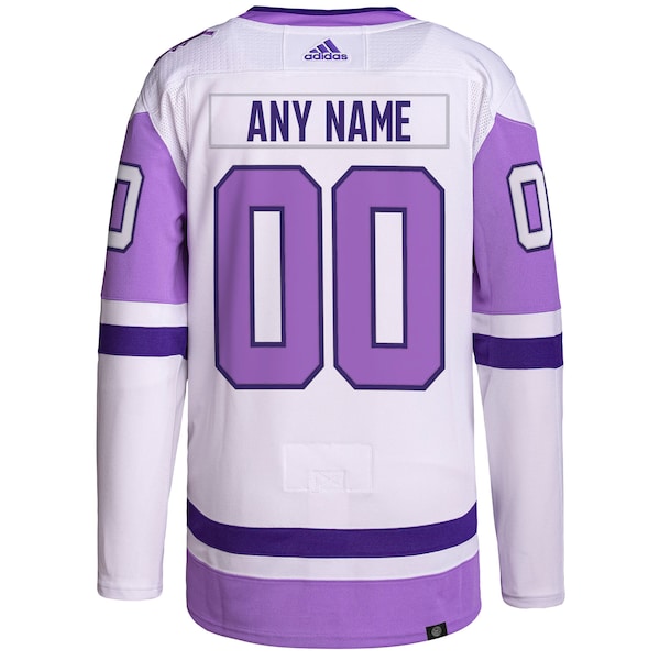 Minnesota Wild adidas Hockey Fights Cancer Primegreen Authentic Custom Jersey - White/Purple