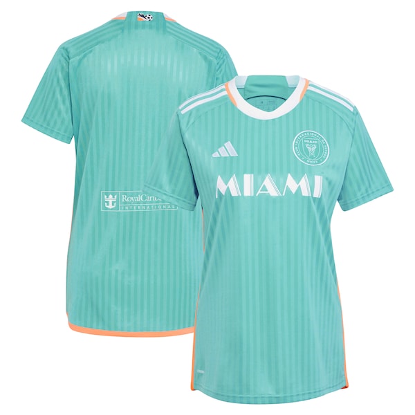 Inter Miami CF adidas Women's 2024 Archive Replica Jersey - Aqua