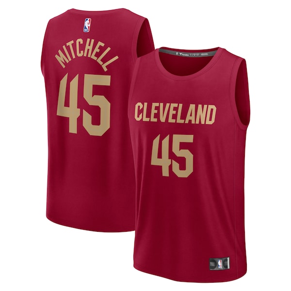 Donovan Mitchell Cleveland Cavaliers  Youth Fast Break Replica Player Jersey - Icon Edition - Wine